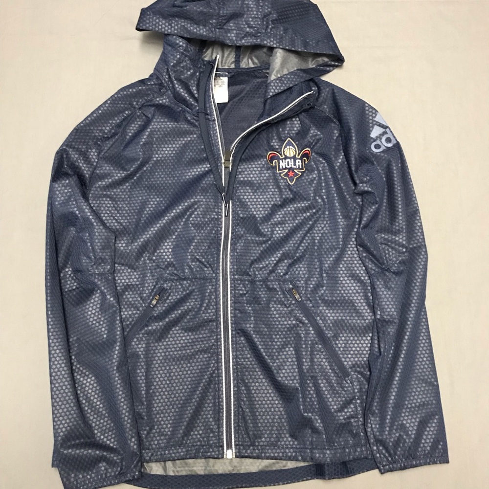 Adidas Men’s M NBA Nola Zip-Up Hooded Jacket